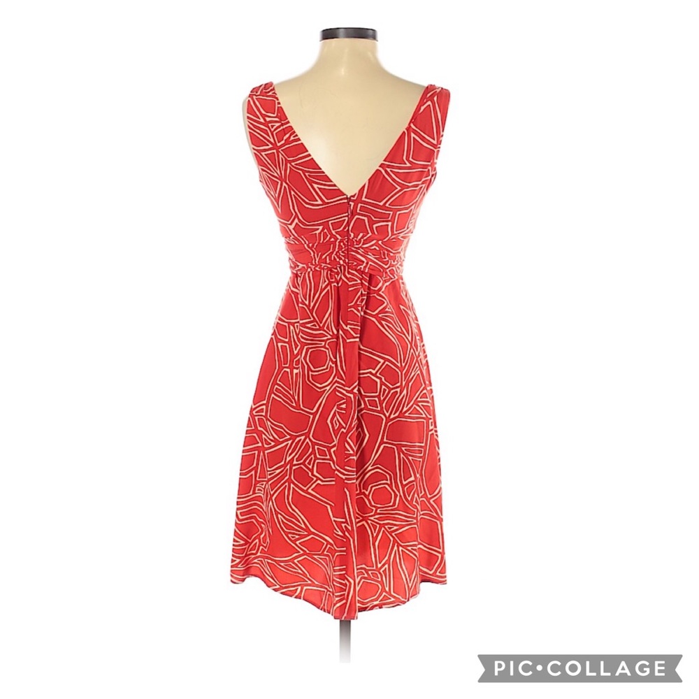Beth Bowley Red Silk Dress Size 2 - Picture 2 of 4